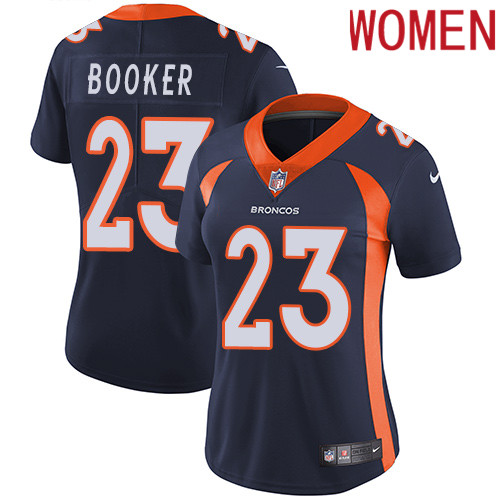 2019 Women Denver Broncos #23 Booker blue Nike Vapor Untouchable Limited NFL Jersey